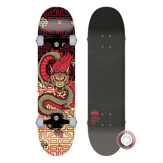 CARTEL SKATEBOARDS - DRAAK - RED SKATEBOARD COMPLETE