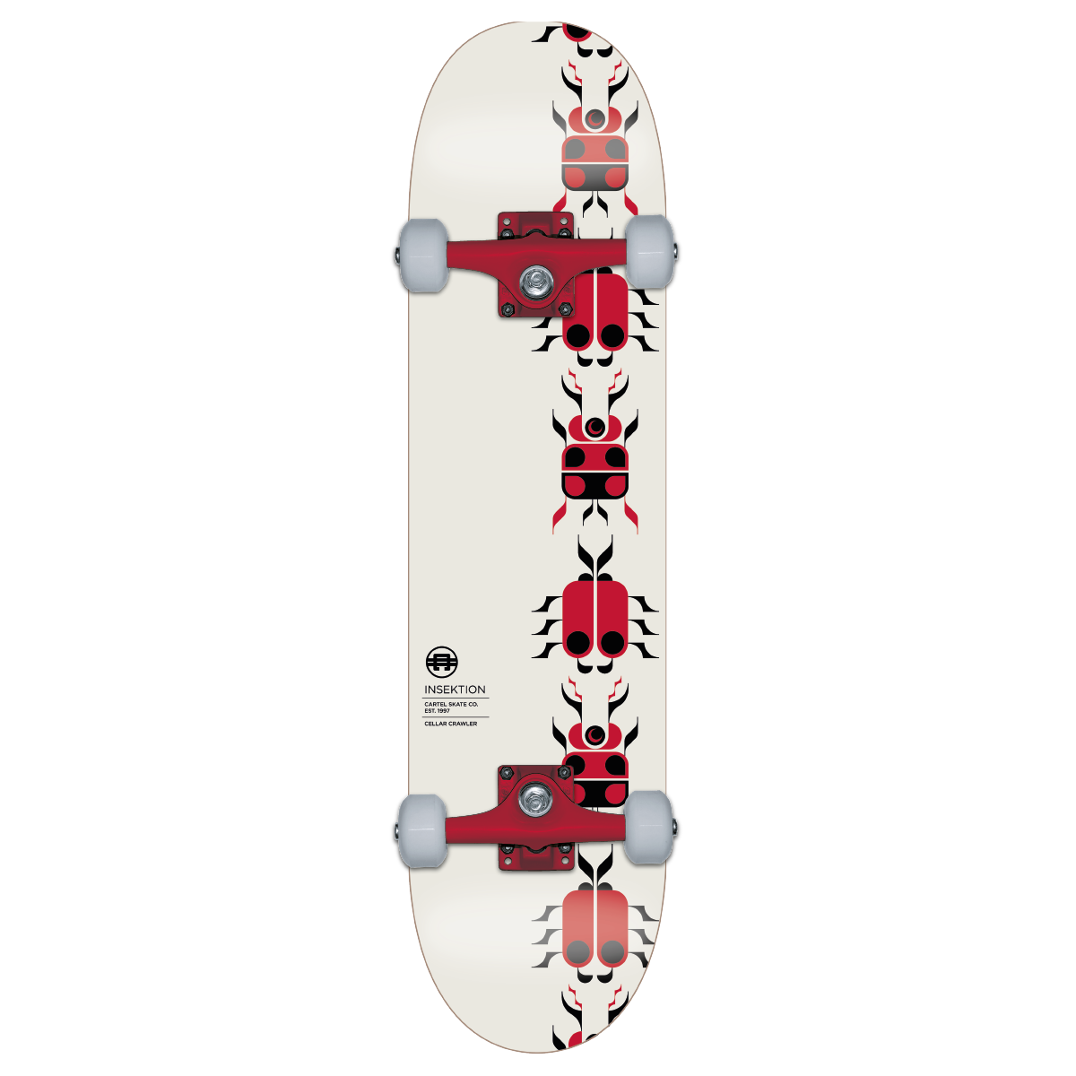 CARTEL SKATEBOARDS - INSEKTION - CREAM SKATEBOARD COMPLETE