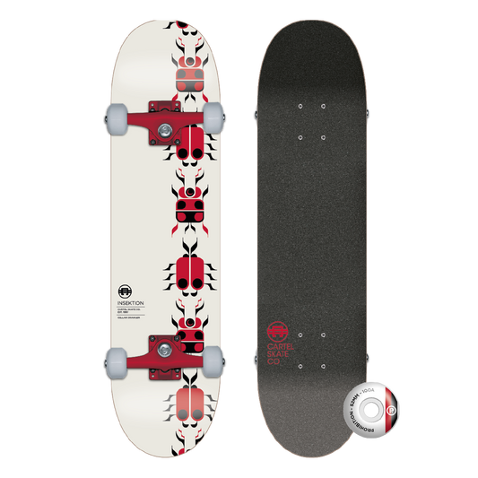 CARTEL SKATEBOARDS - INSEKTION - CREAM SKATEBOARD COMPLETE