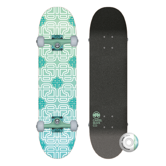 PROHIBITION - LOTUS - JADE   SKATEBOARD COMPLETE