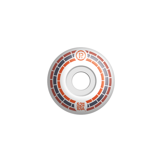 PROHIBITION MOSAIC WHEELS - ORANGE/GREY/RED