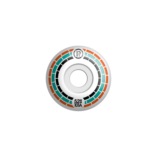 PROHIBITION - MOSAIC WHEELS - ORANGE/TEAL