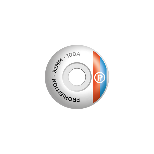 PROHIBITION RACEBAND WHEELS - BLACK/RED/BLUE