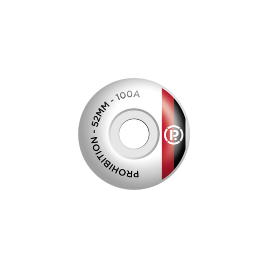 PROHIBITION RACEBAND WHEELS - RED/BLACK
