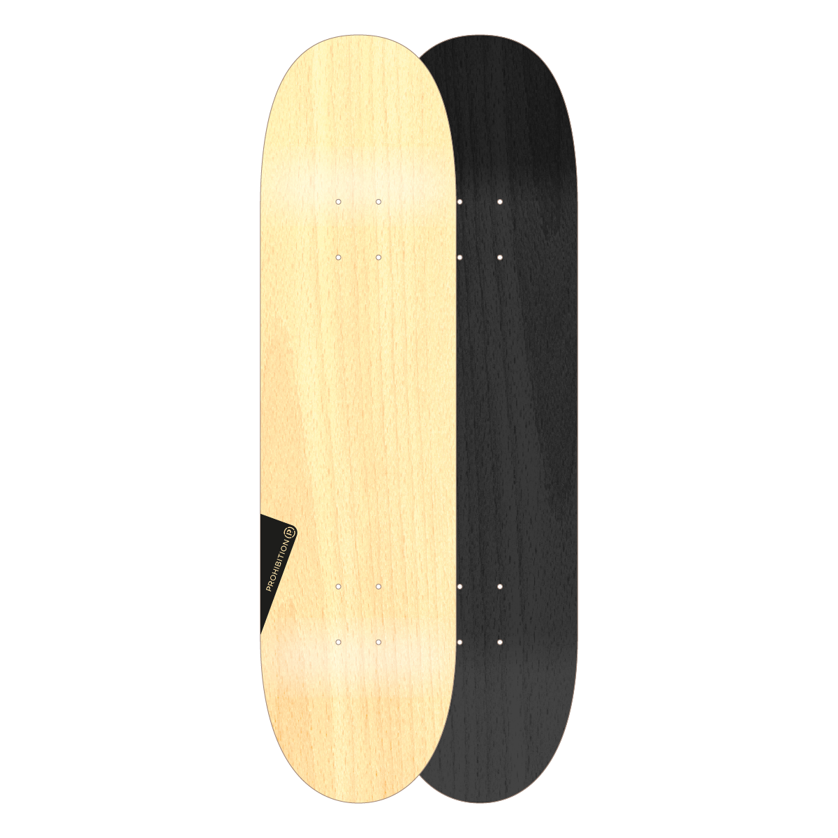 CARTEL SKATEBOARDS - BLANK DECK BLACK/ NATURAL