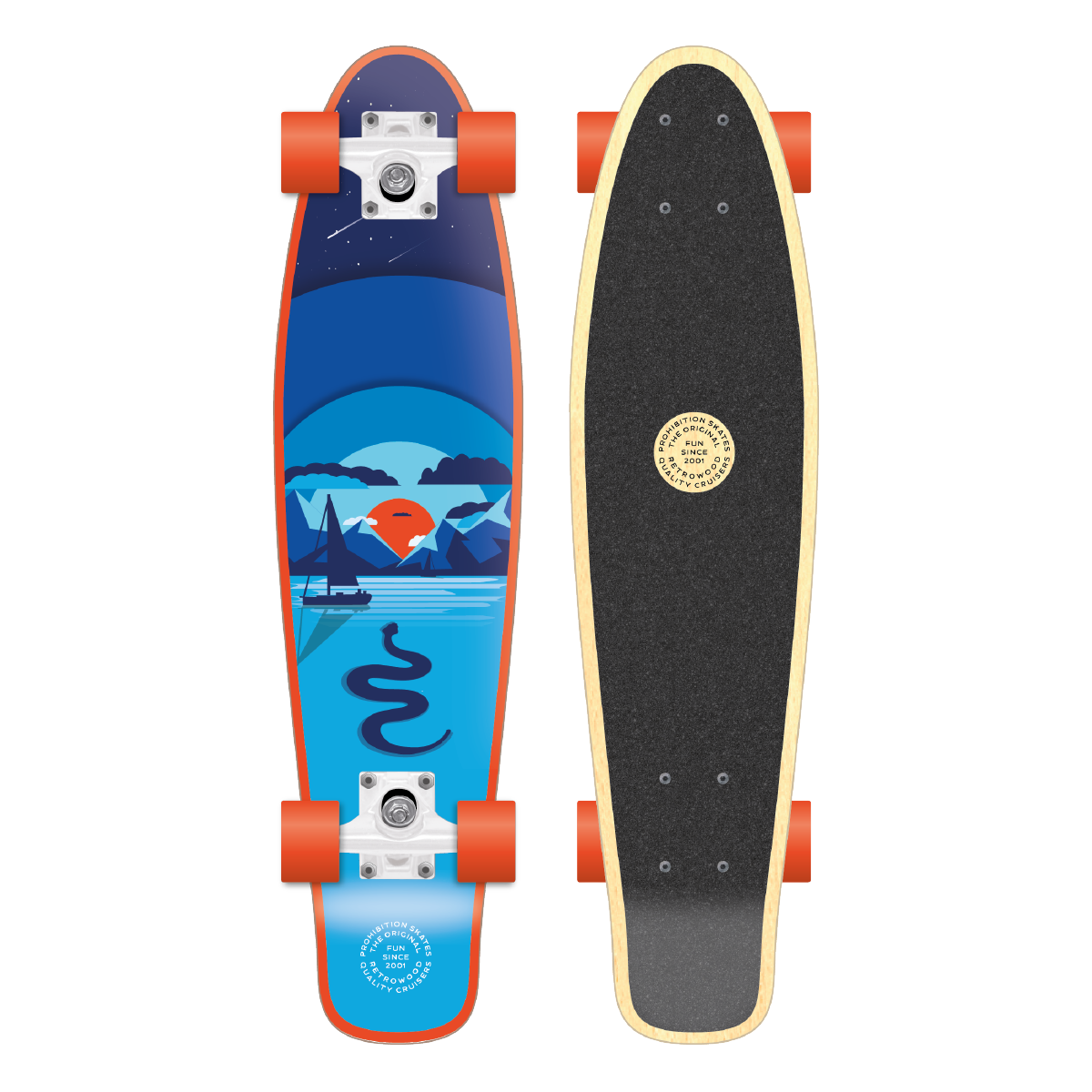 PROHIBITION - LOCHNESS RETROWOOD SKATEBOARD 28