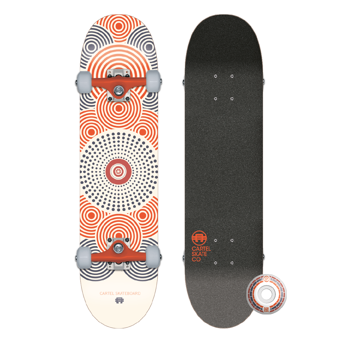 CARTEL SKATEBOARDS - CAMERA CLUB - BEIGE SKATEBOARD COMPLETE