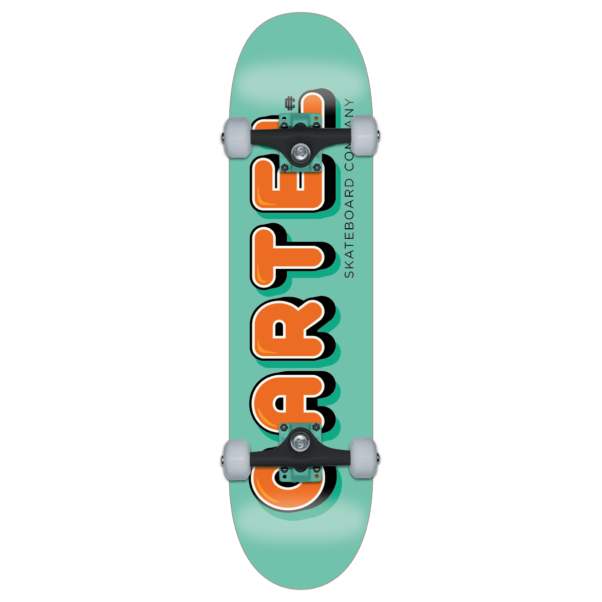 CARTEL SKATEBOARDS - DONUTS - SEA GREEN SKATEBOARD COMPLETE