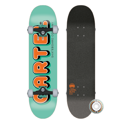 CARTEL SKATEBOARDS - DONUTS - SEA GREEN SKATEBOARD COMPLETE