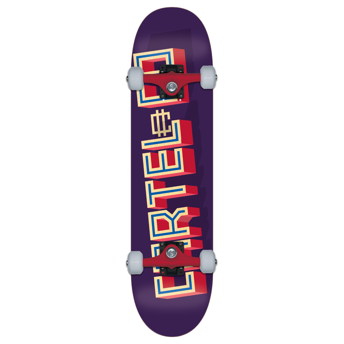 CARTEL SKATEBOARDS - EXTRUDED - PURPLE SKATEBOARD COMPLETE