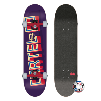 CARTEL SKATEBOARDS - EXTRUDED - PURPLE SKATEBOARD COMPLETE