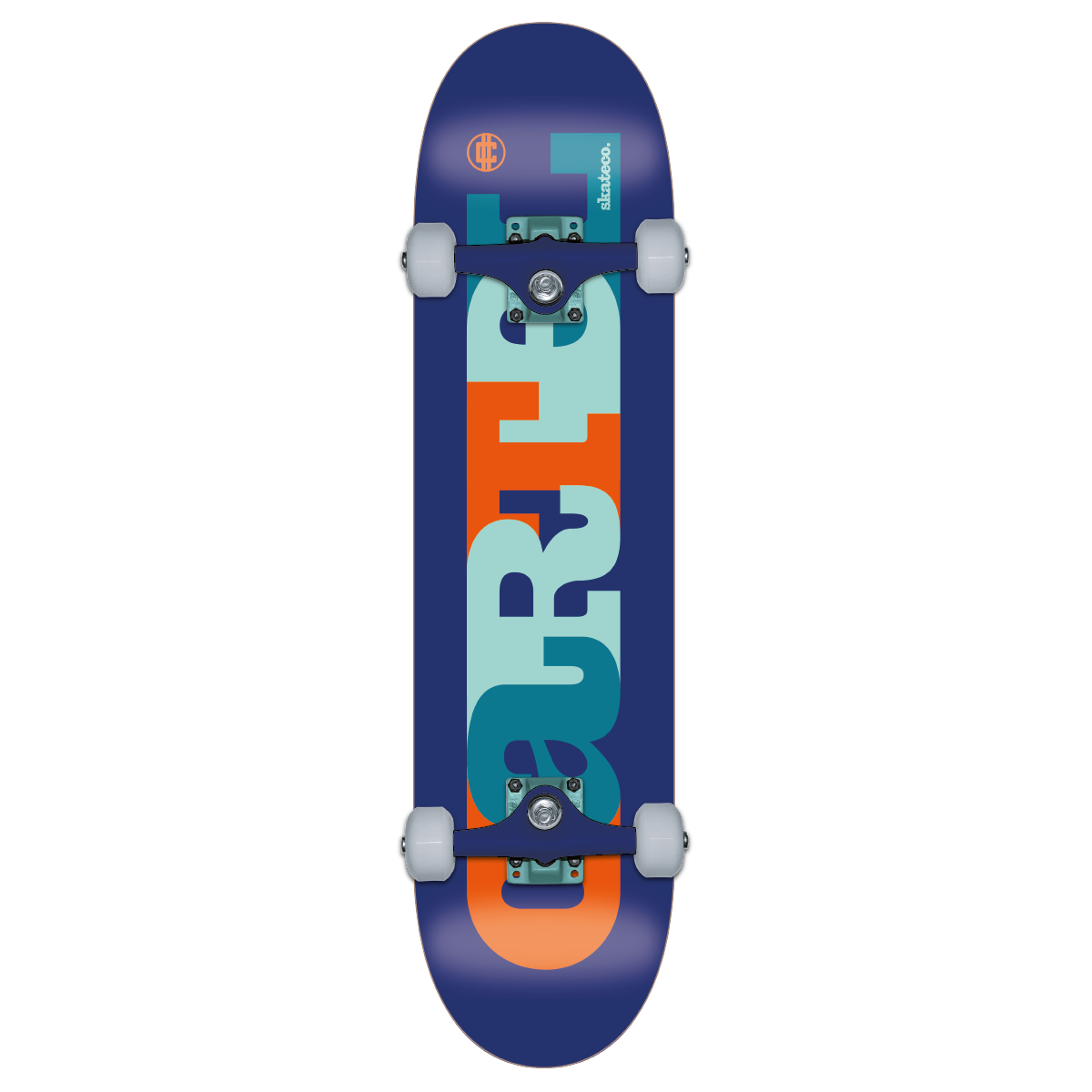 CARTEL SKATEBOARDS - MELTED - ROYAL BLUE SKATEBOARD COMPLETE