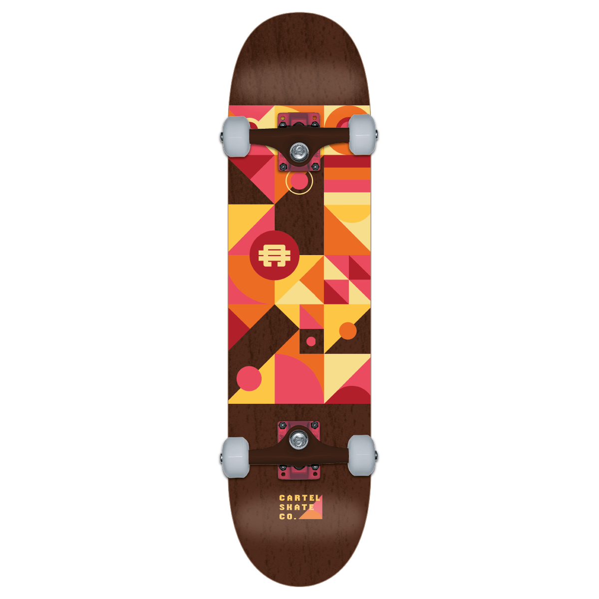 CARTEL SKATEBOARDS - MISTERIO - DEEP BROWN SKATEBOARD COMPLETE