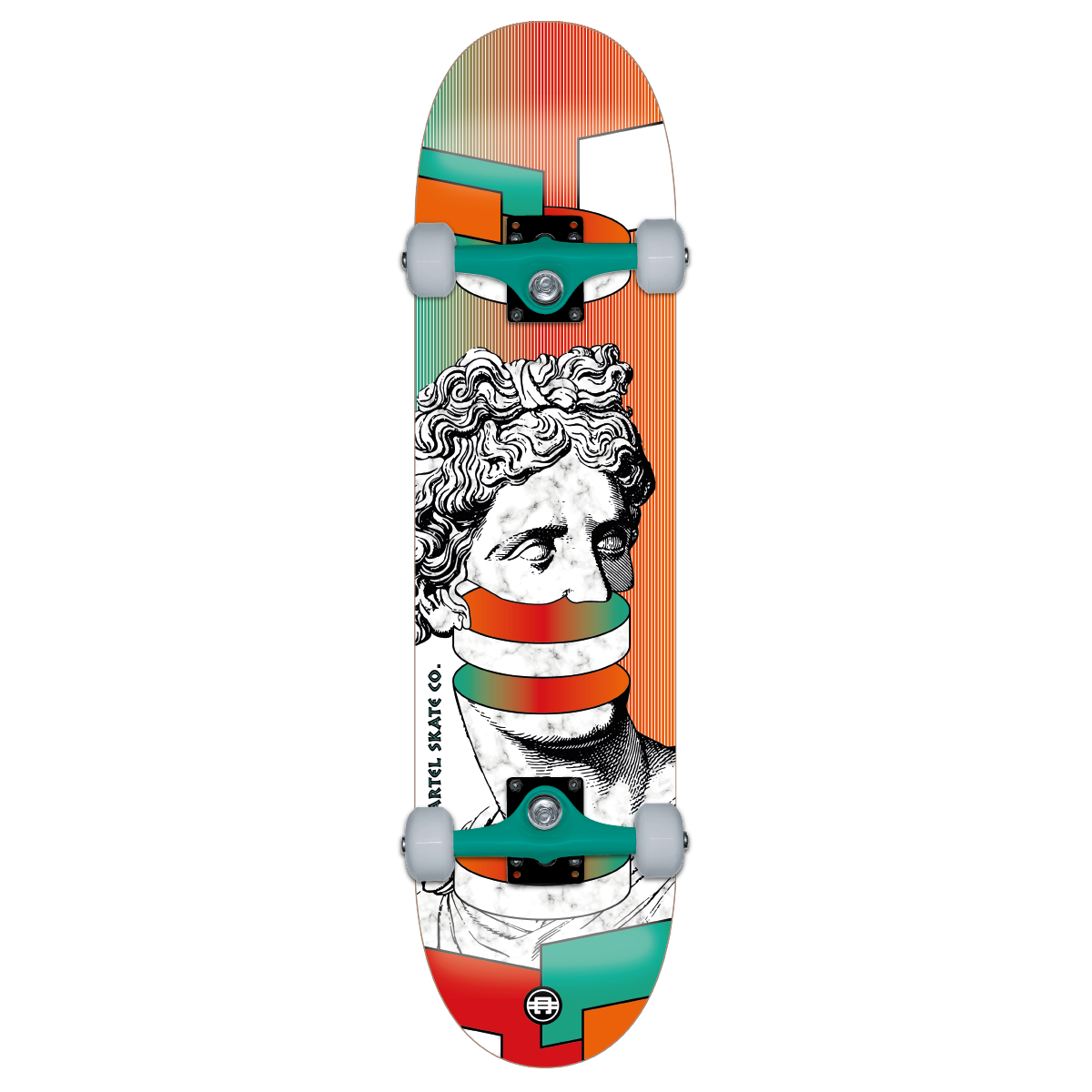 CARTEL SKATEBOARDS - MYTHS - MARBLE SKATEBOARD COMPLETE