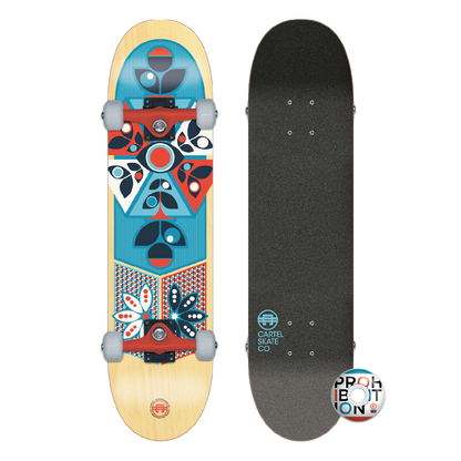 CARTEL SKATEBOARDS - OPIUM - BLUE SKATEBOARD COMPLETE