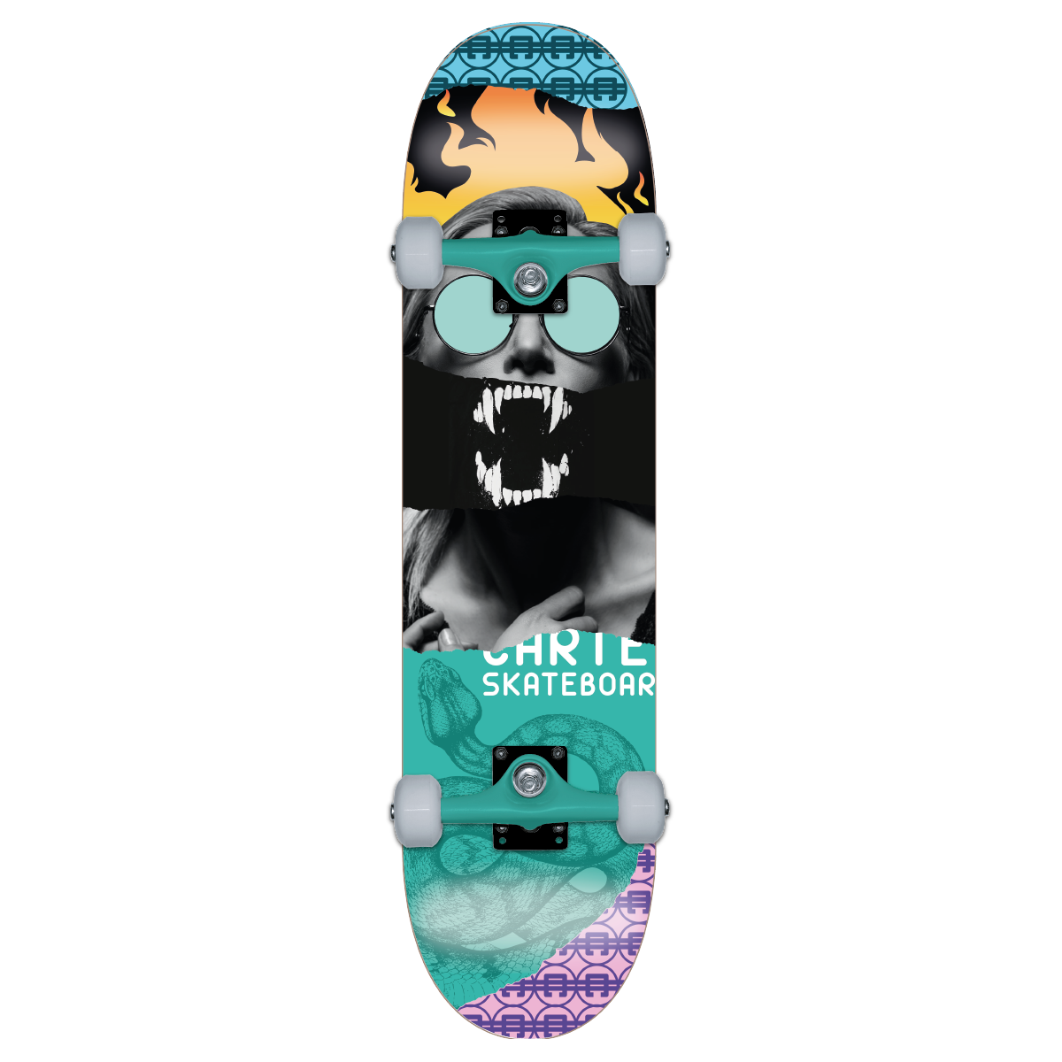 CARTEL SKATEBOARDS - VENOM - GREEN SKATEBOARD COMPLETE