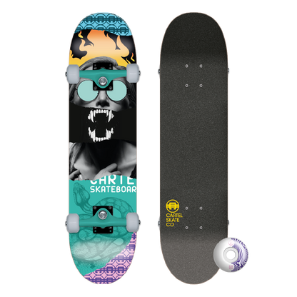 CARTEL SKATEBOARDS - VENOM - GREEN SKATEBOARD COMPLETE