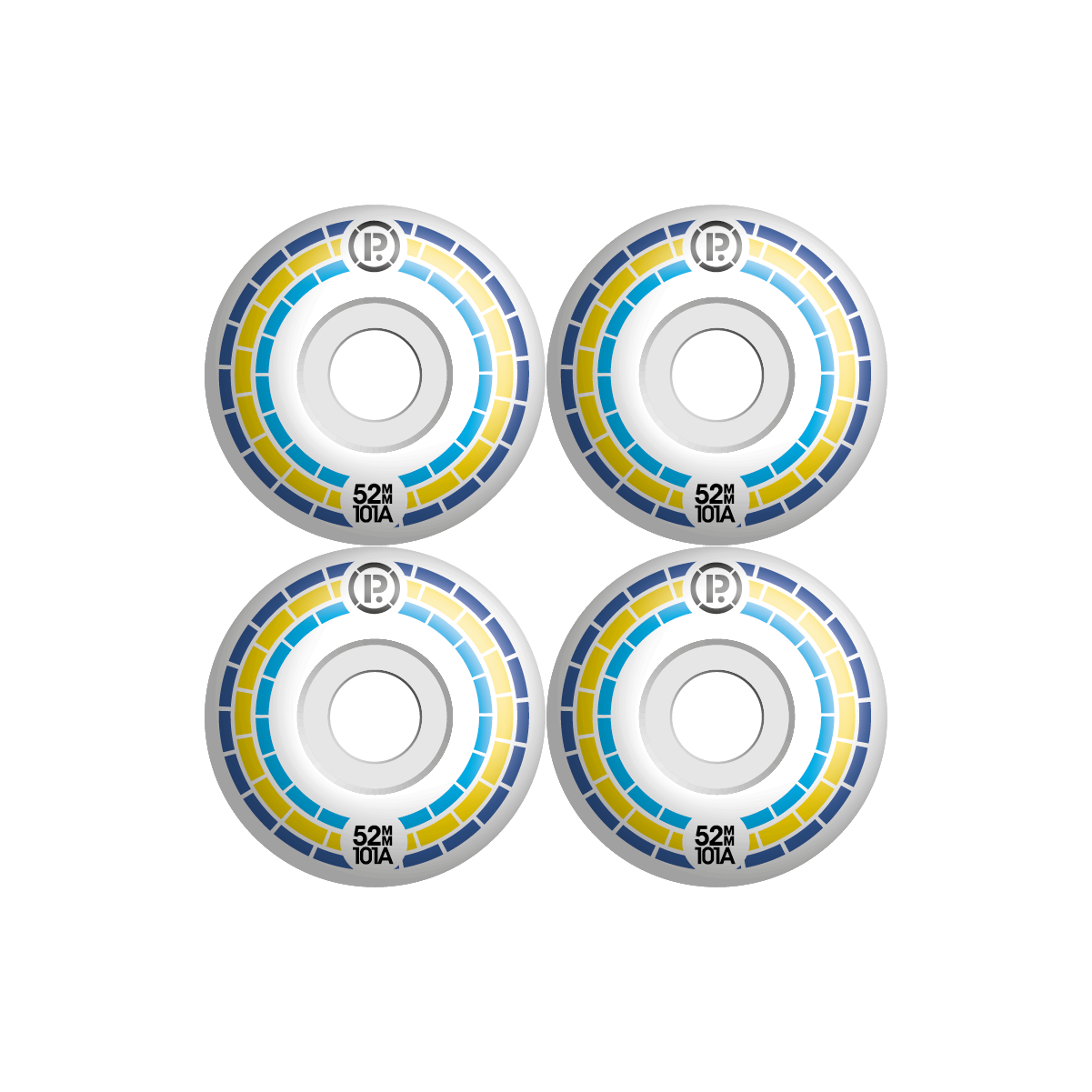 PROHIBITION - MOSAIC WHEELS - BLUE/YELLOW