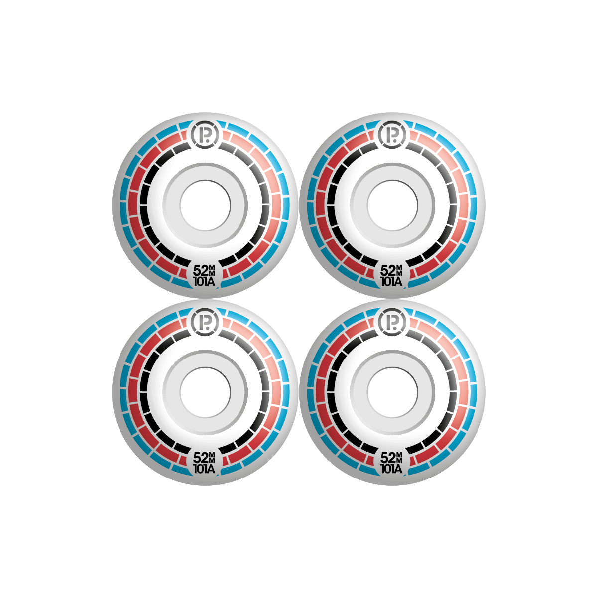 PROHIBITION - MOSAIC WHEELS - BLACK/RED/BLUE