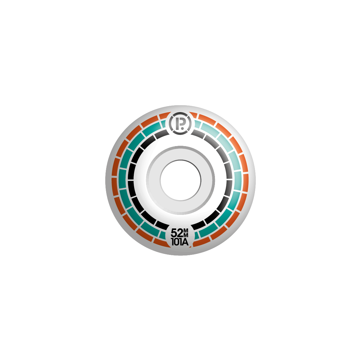 PROHIBITION - MOSAIC WHEELS - ORANGE/TEAL