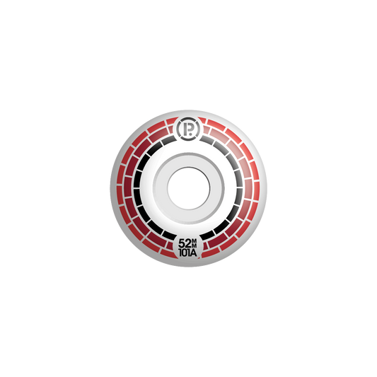 PROHIBITION- MOSAIC WHEELS - RED/RED