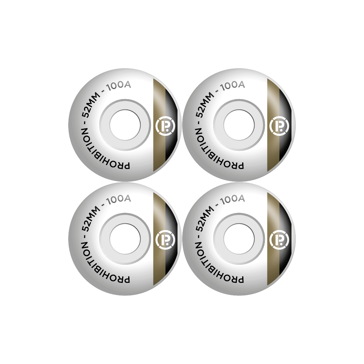 PROHIBITION RACEBAND WHEELS - BLACK/GOLD