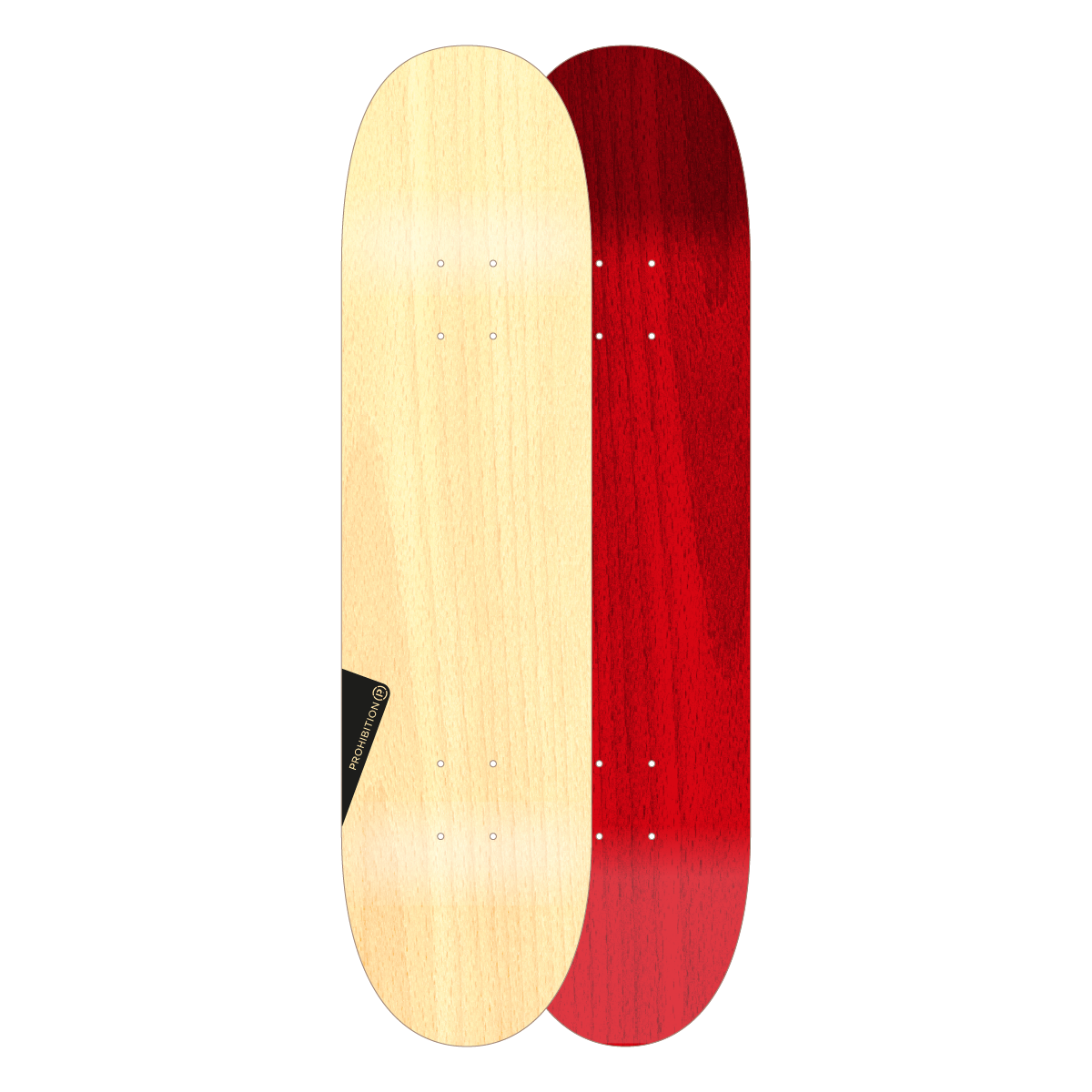 BLANK DECK RED/ NATURAL