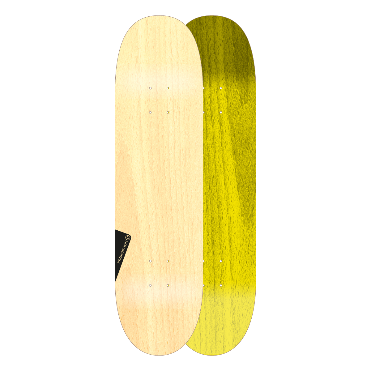 CARTEL SKATEBOARDS - BLANK DECK GREEN/ YELLOW