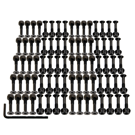 CARTEL SKATEBOARDS - 1 inch BLACK HARDWARE BULK