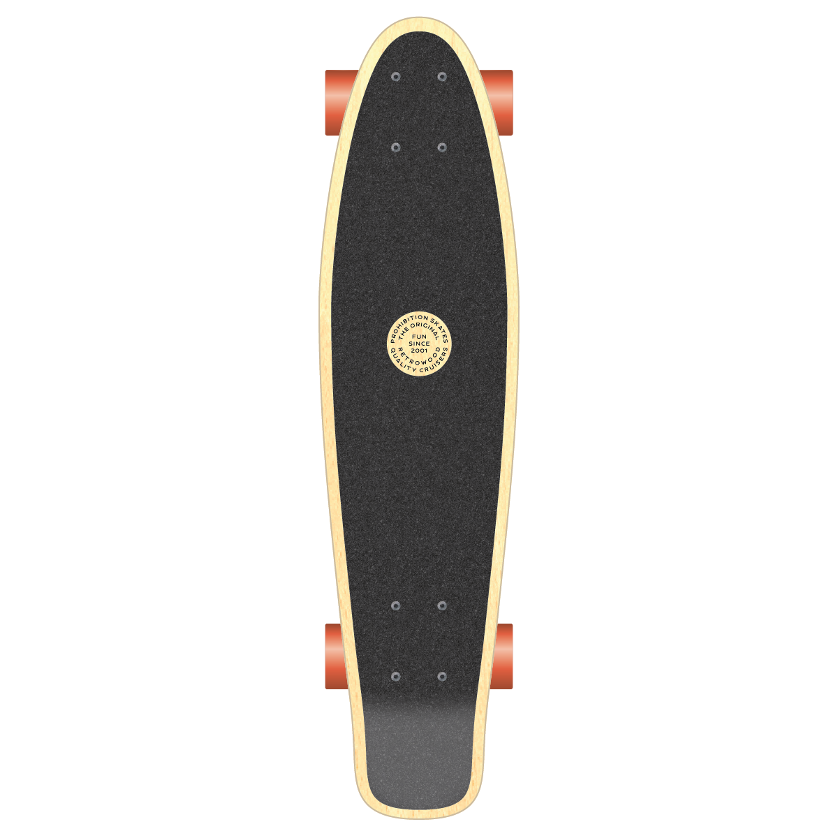 PROHIBITION SKATEBOARDS - ALOHA RETROWOOD 28