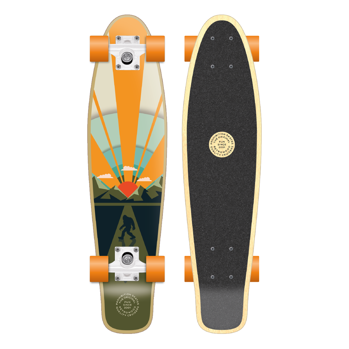 PROHIBITION SKATEBOARDS - BIG FOOT RETROWOOD 28