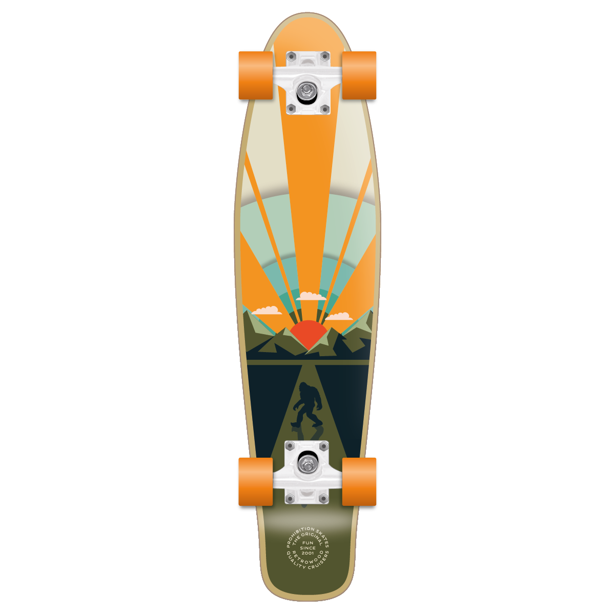 PROHIBITION SKATEBOARDS - BIG FOOT RETROWOOD 28