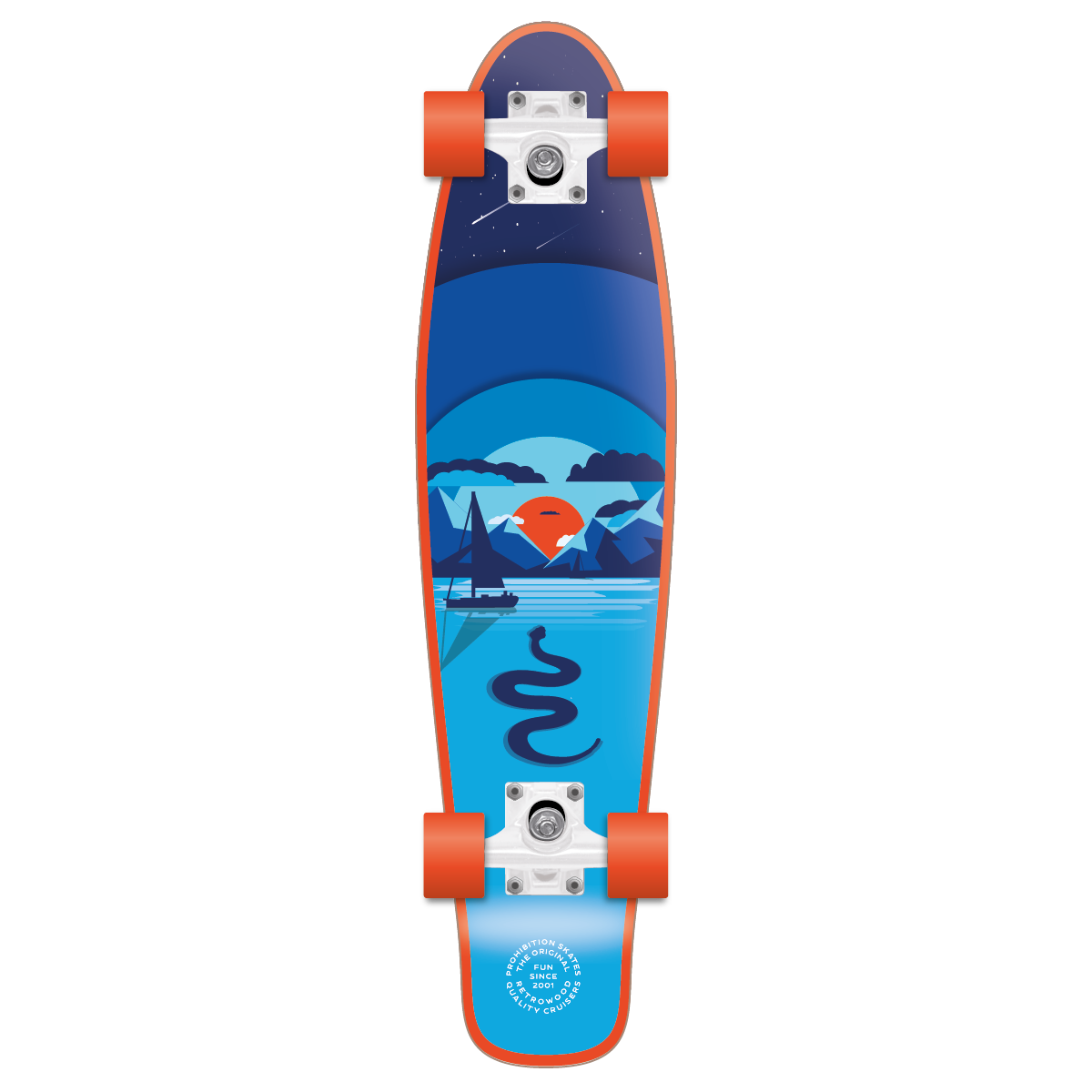 PROHIBITION - LOCHNESS RETROWOOD SKATEBOARD 28